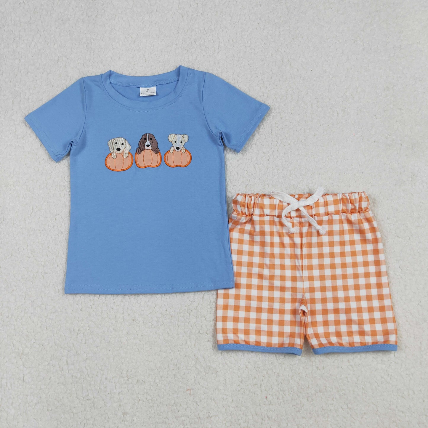 Boy Dog Fall Short Set