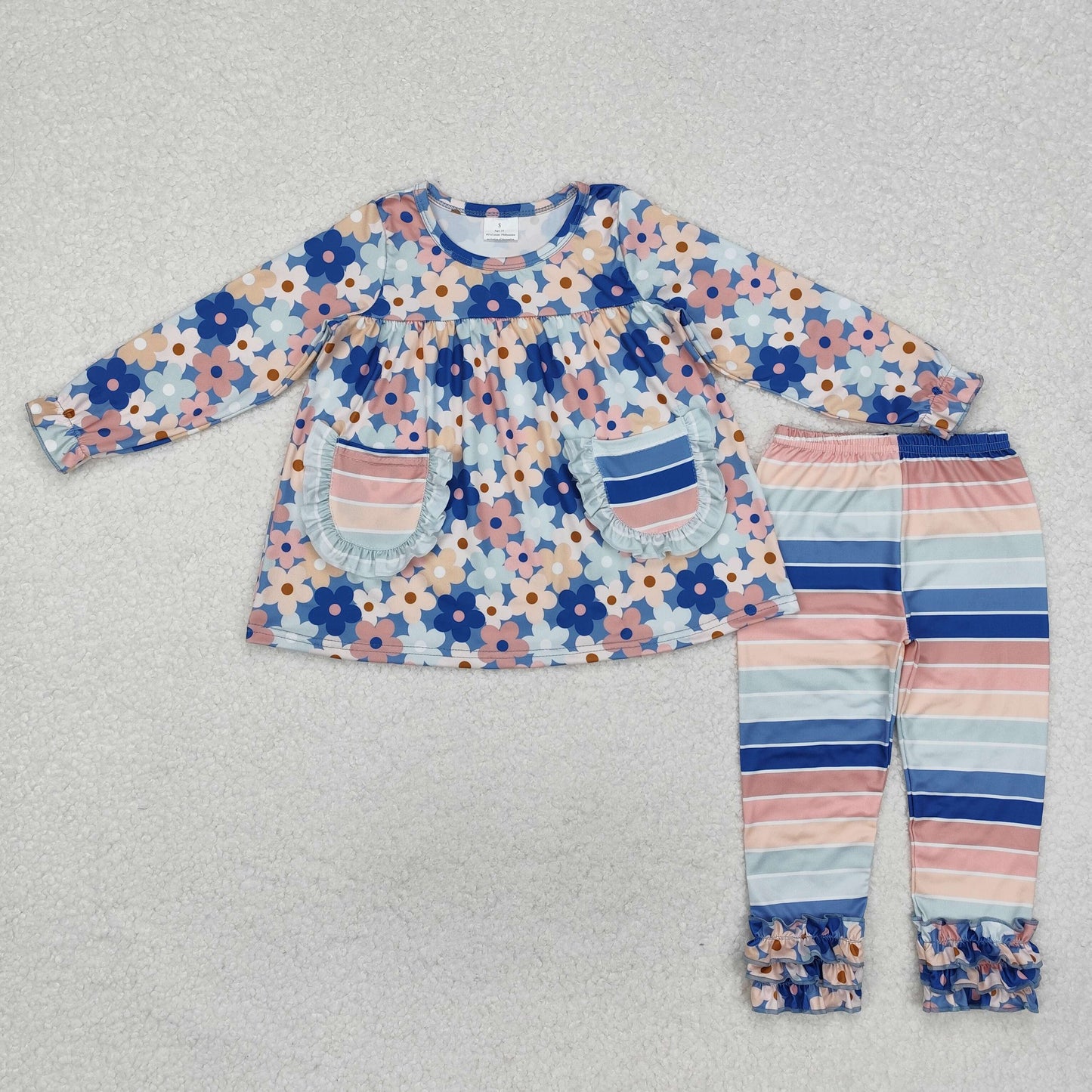 Girl Flower Pant Set