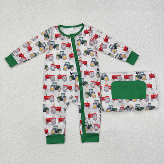 Boy Tractor Romper