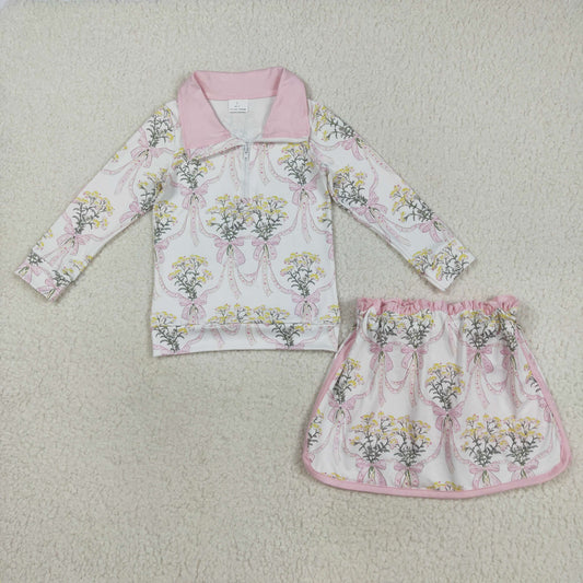 Girl Ribbon Skirt Set